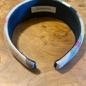 Burberry Blue and Plaid Headband